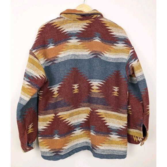 Prissy Jane Aztec Southwest Button Down Jacket Size Medium - Picture 6 of 6